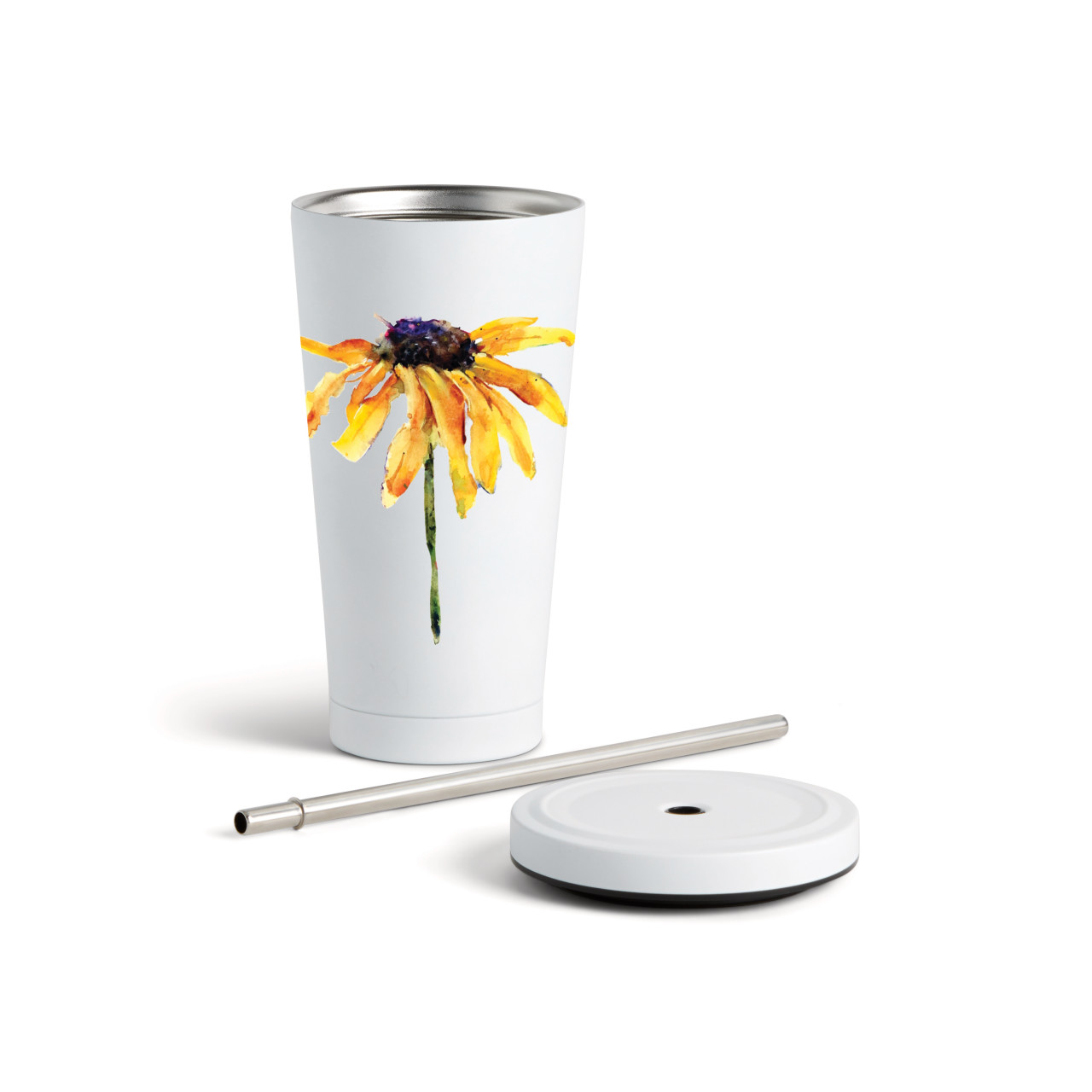 BlackEyedSusan Tmblr wStraw-White16oz thumbnail