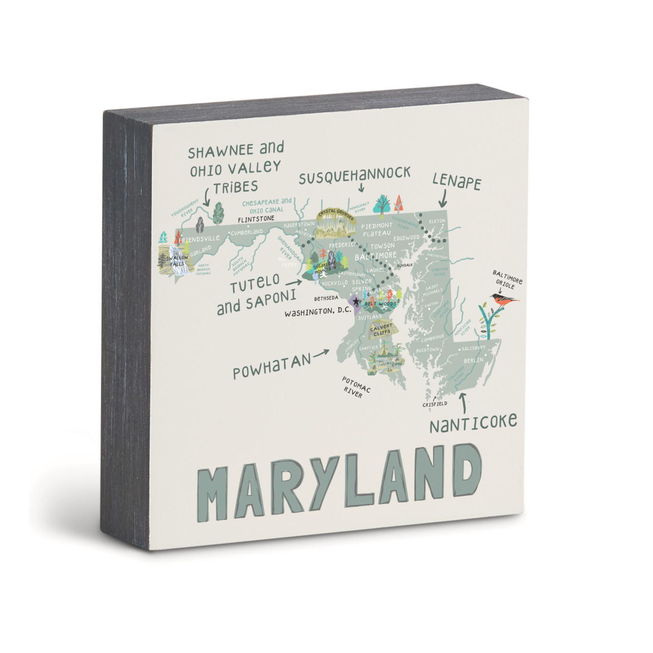 Maryland State Wall Art - 6"sq thumbnail