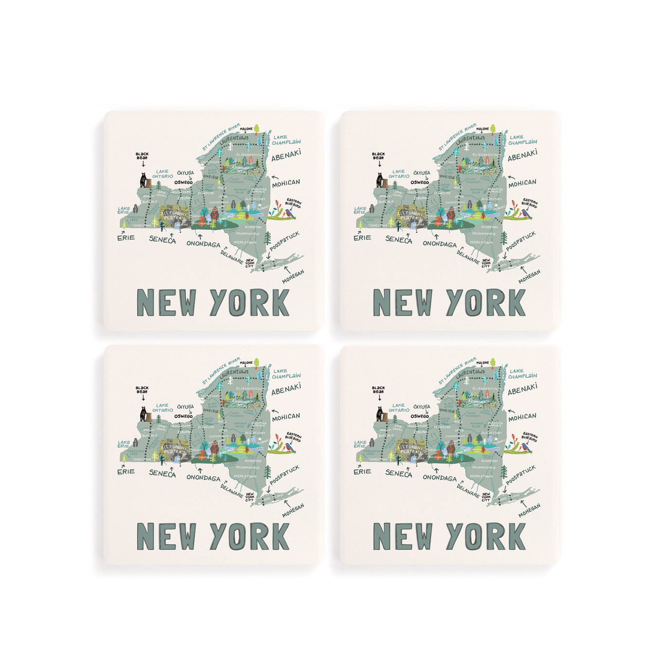 New York State Coasters - Set of 4 thumbnail