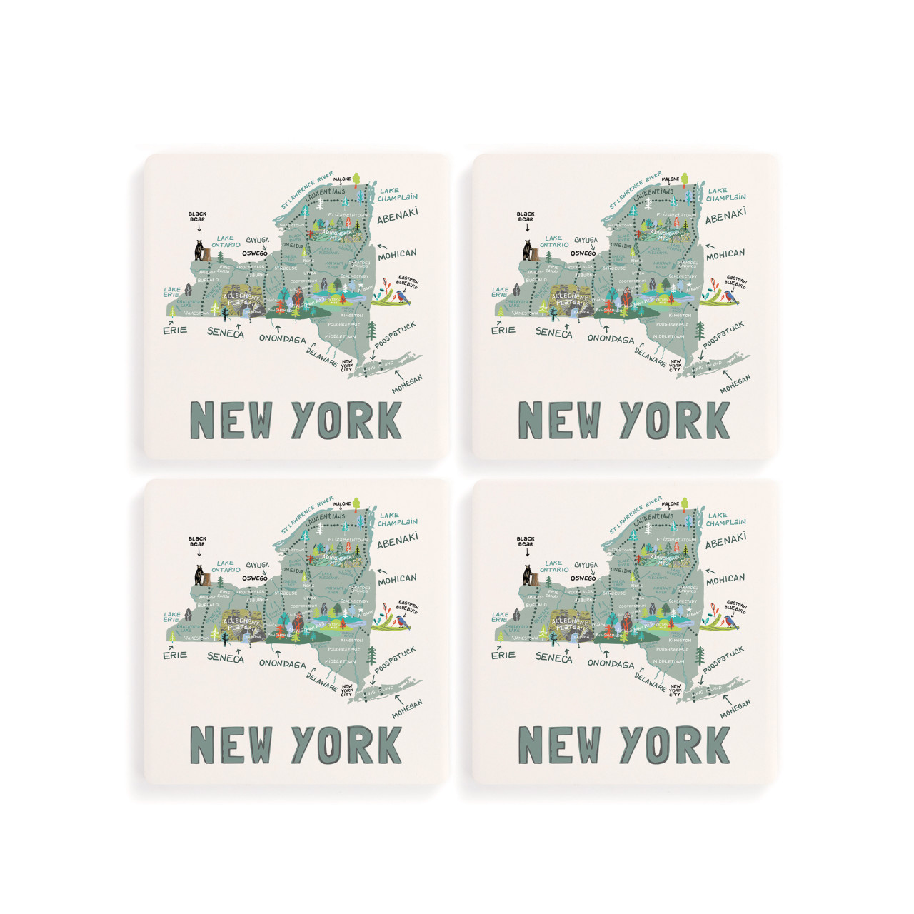 New York State Coasters - Set of 4 thumbnail