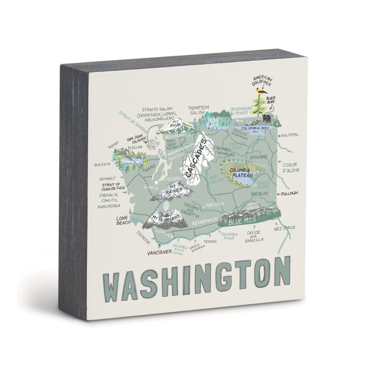 Washington State Wall Art - 6"sq thumbnail