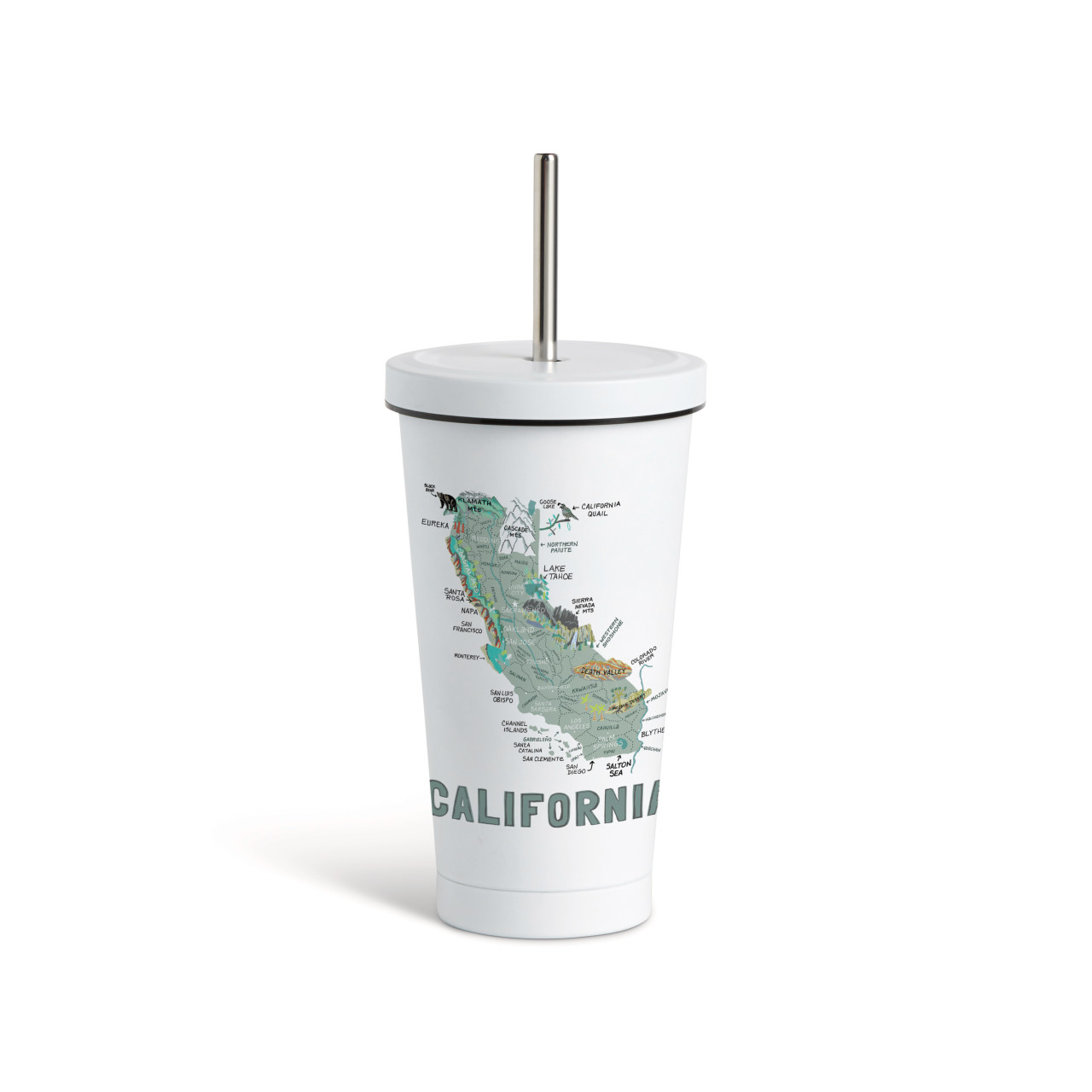California State Tmblr wStraw-White16oz thumbnail