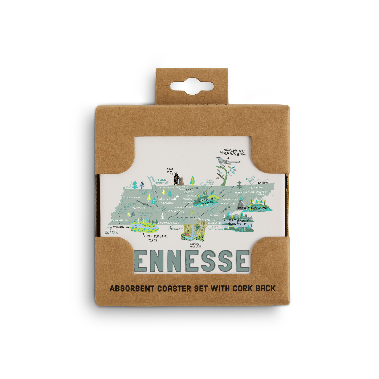 Tennessee State Coasters - Set of 4 thumbnail