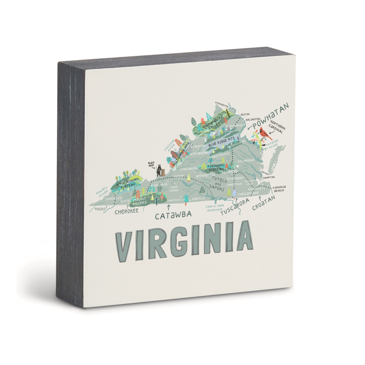 Virginia State Wall Art - 6"sq thumbnail