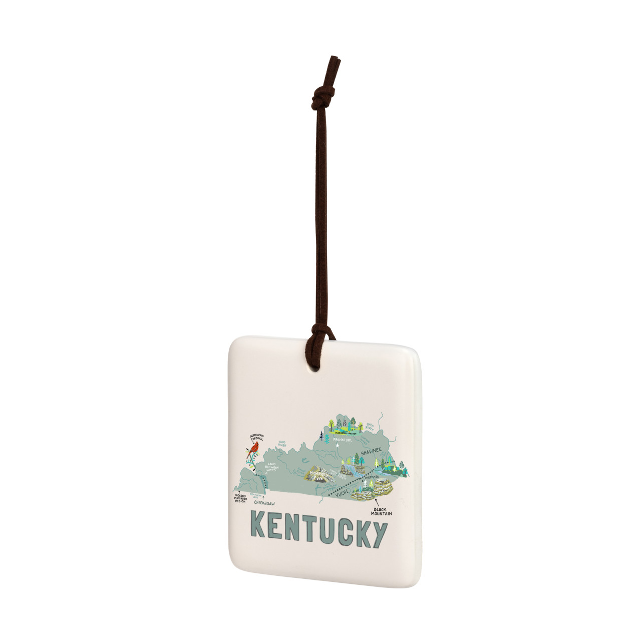Kentucky State Magnetic Ornament - Bone thumbnail
