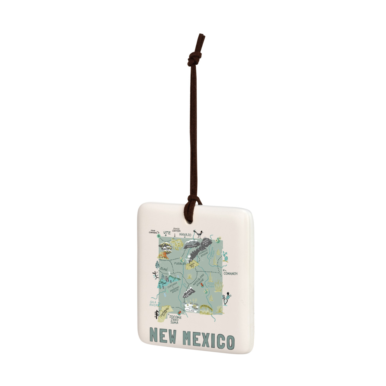New Mexico State Magnetic Ornament-Bone thumbnail