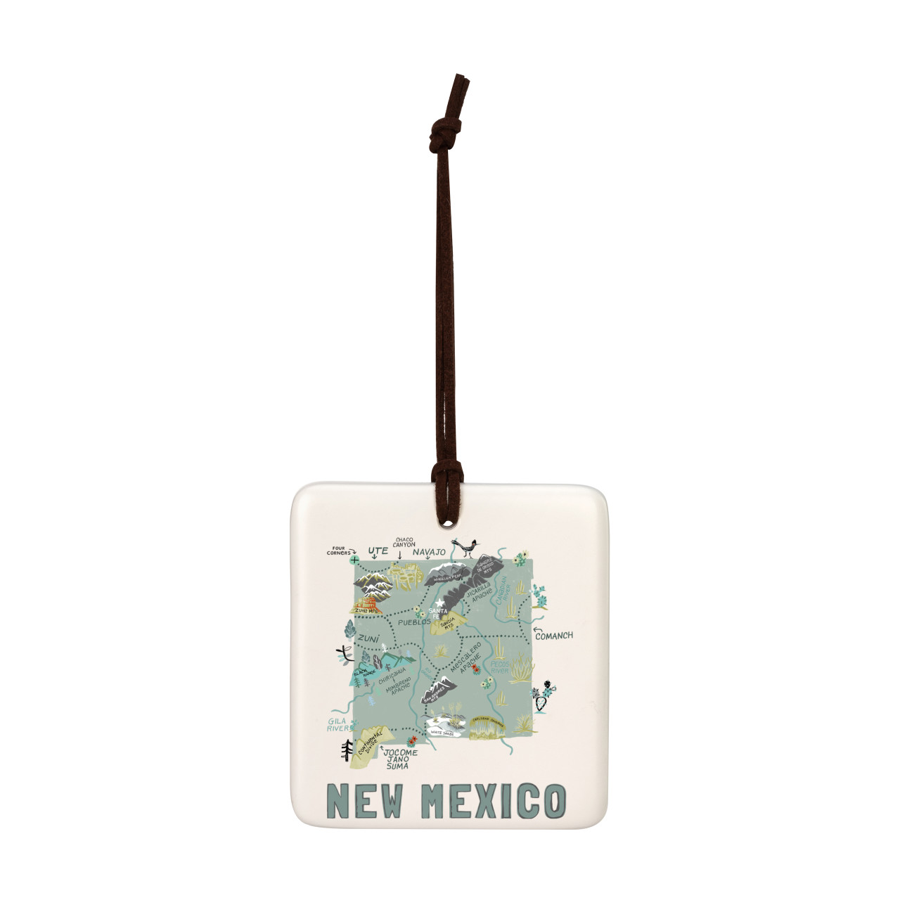 New Mexico State Magnetic Ornament-Bone thumbnail