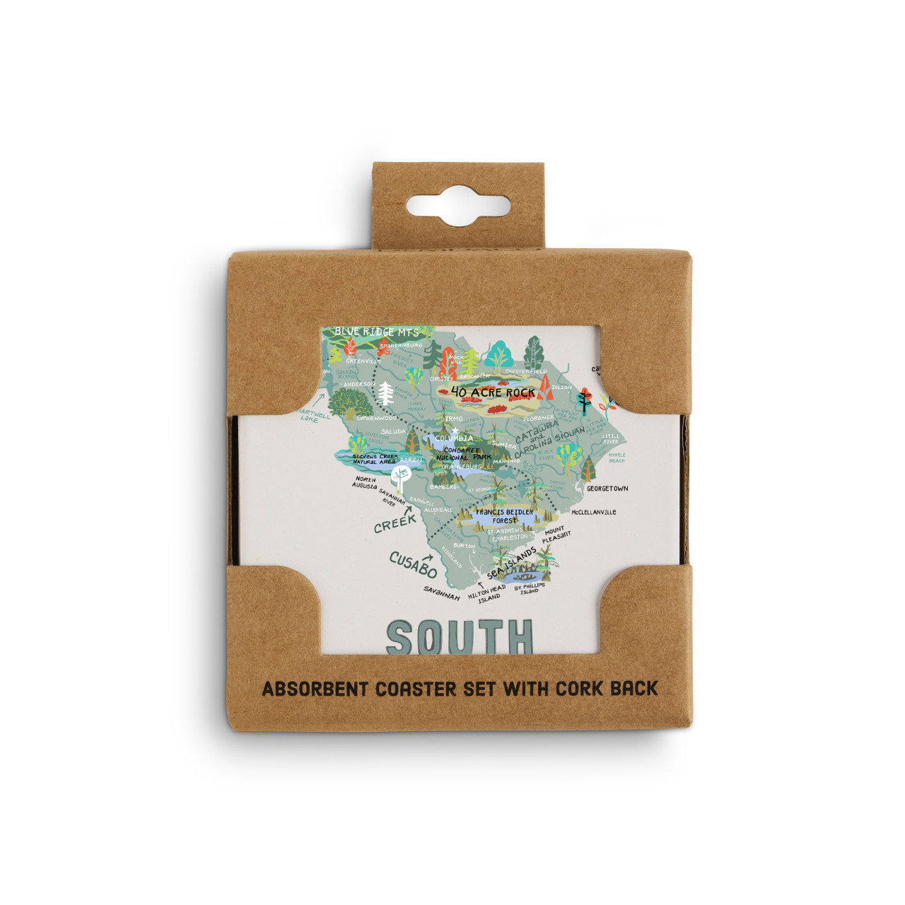 South Carolina State Coasters - Set of 4 thumbnail
