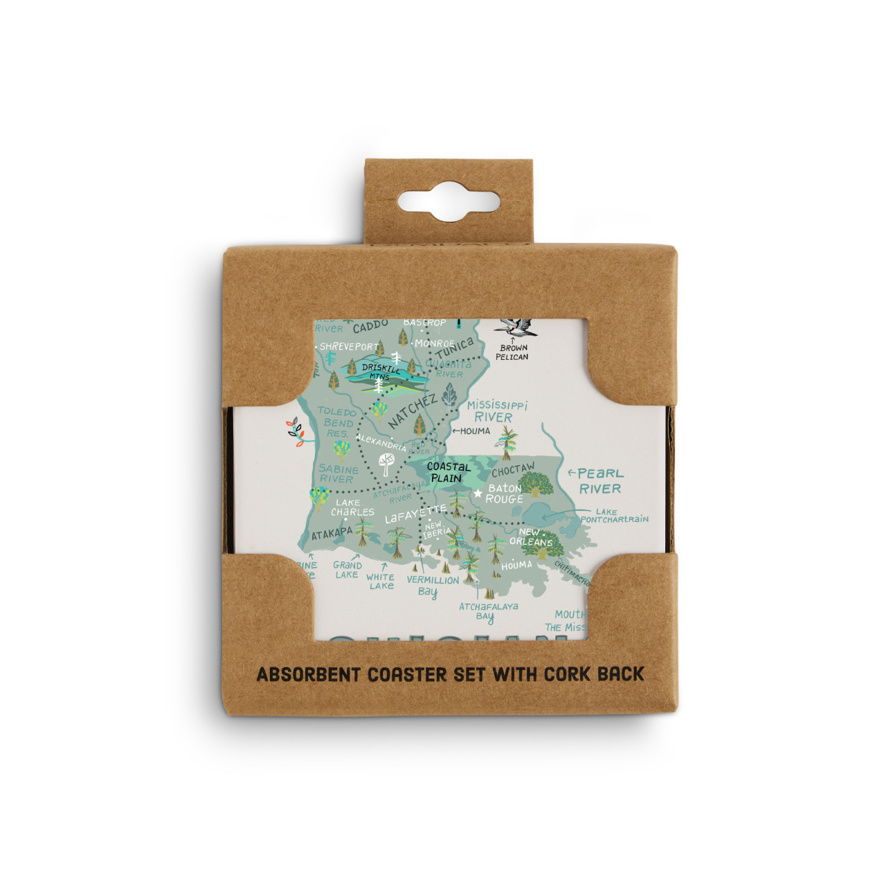 Louisiana State Coasters - Set of 4 thumbnail