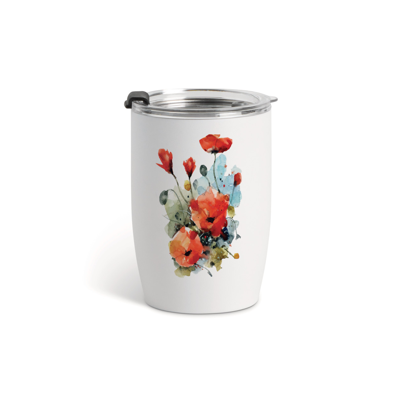 Poppy Wine Tumbler - White 12oz thumbnail