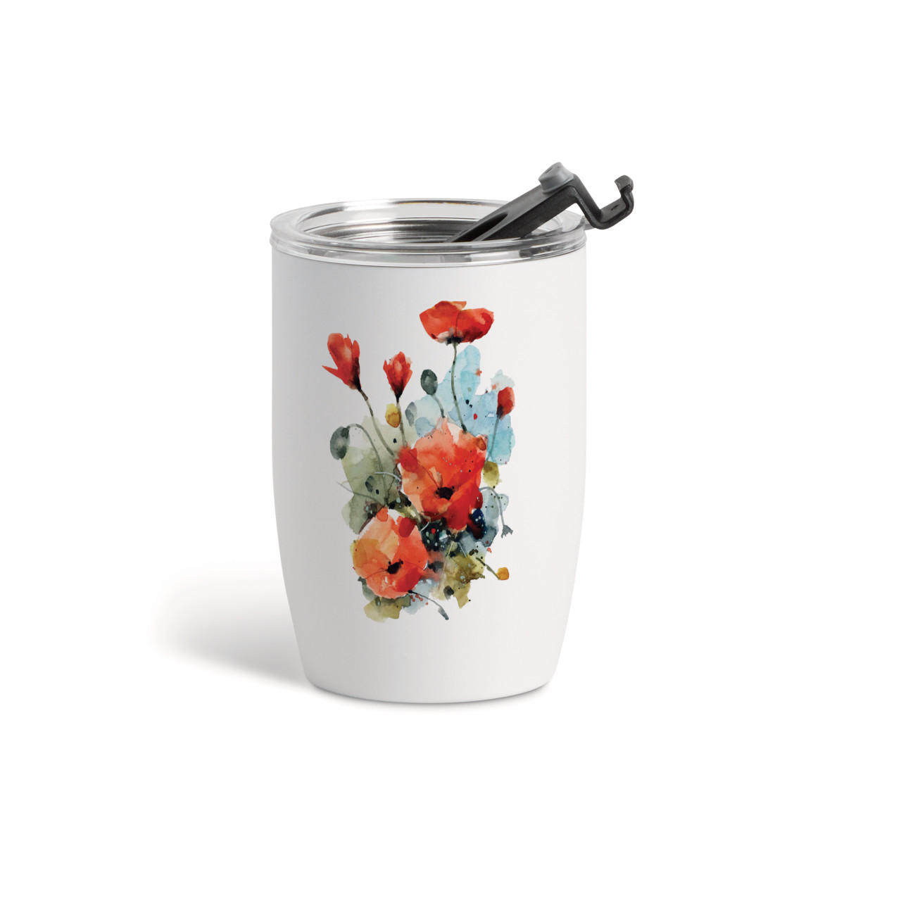 Poppy Wine Tumbler - White 12oz thumbnail