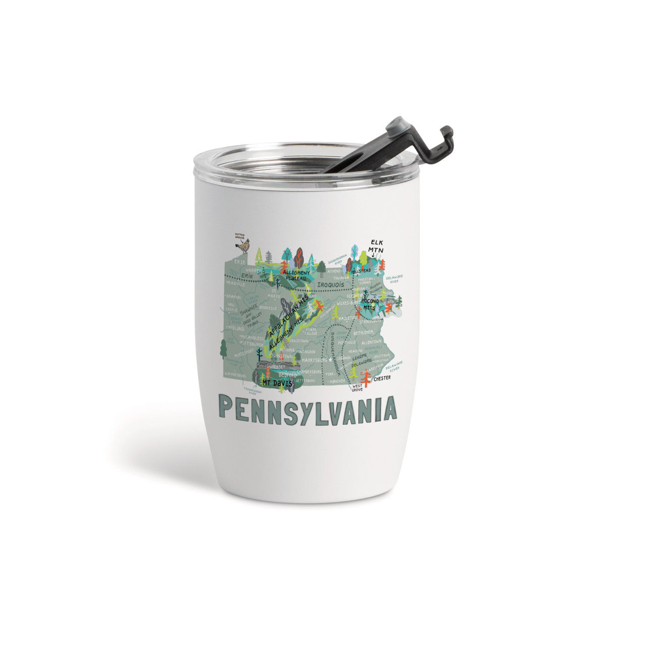 Pennsylvania State Wine Tmblr-White12oz thumbnail