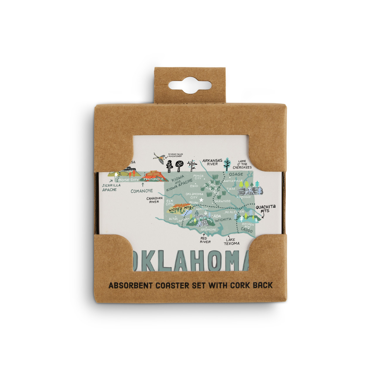 Oklahoma State Coasters - Set of 4 thumbnail