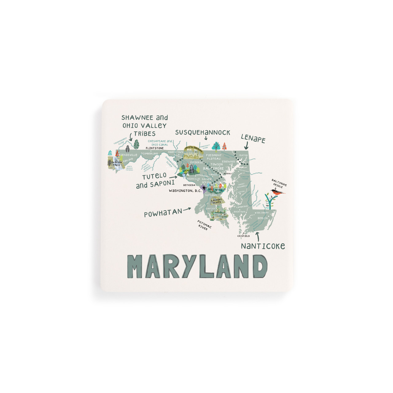 Maryland State Coasters - Set of 4 thumbnail