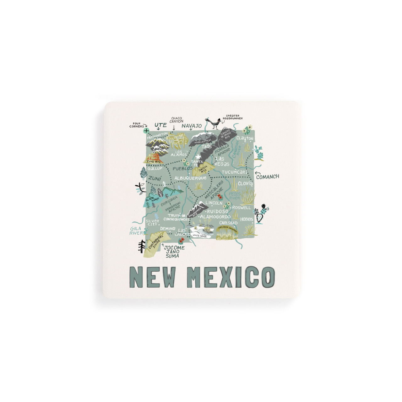 New Mexico State Coasters - Set of 4 thumbnail