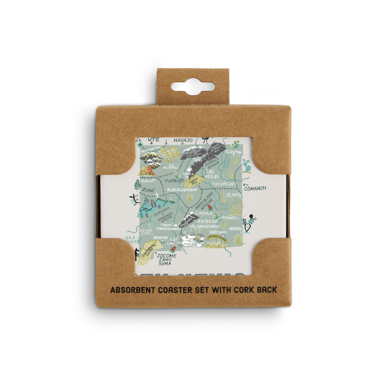 New Mexico State Coasters - Set of 4 thumbnail