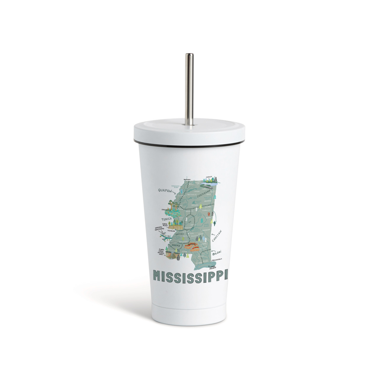 Mississippi State Tmblr wStraw-White16oz thumbnail