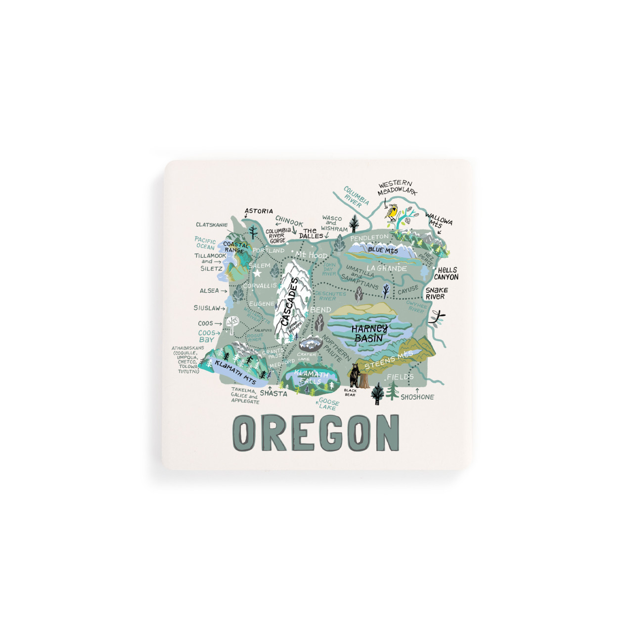 Oregon State Coasters - Set of 4 thumbnail