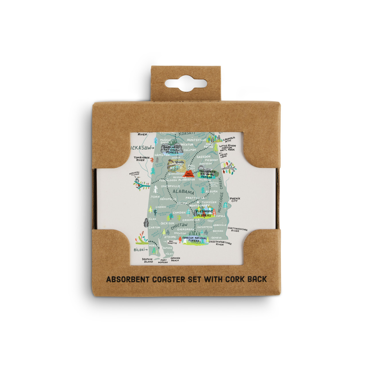 Alabama State Coasters - Set of 4 thumbnail