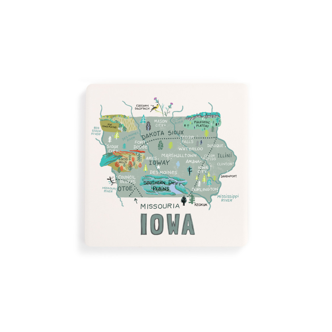 Iowa State Coasters - Set of 4 thumbnail