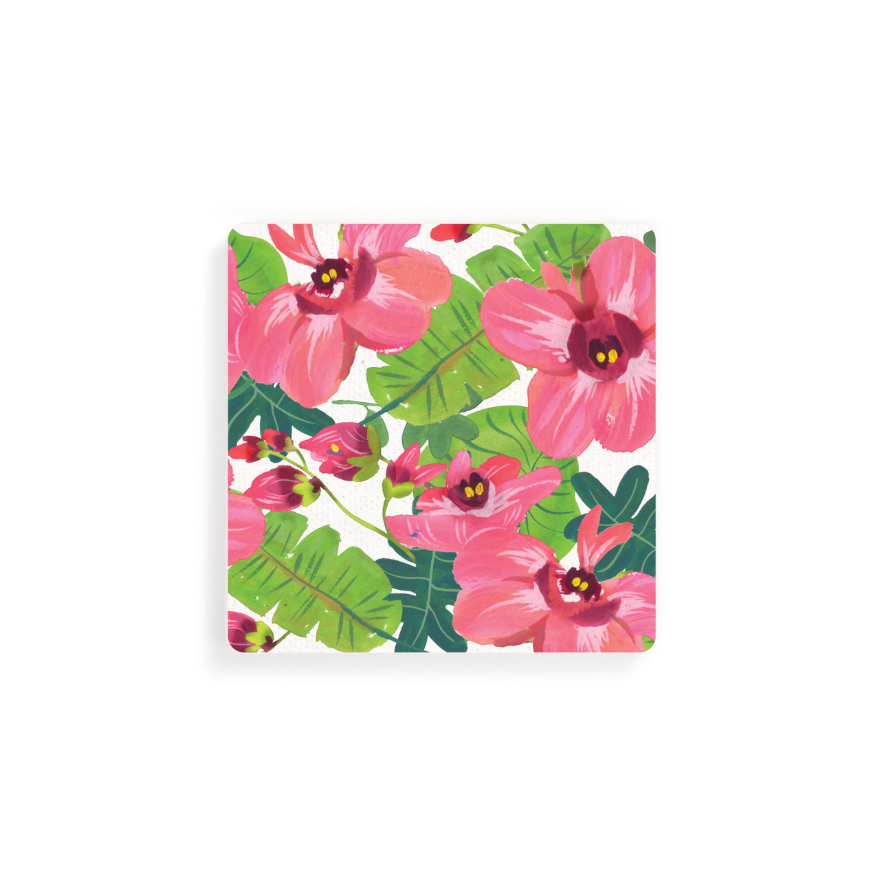 Tropical Floral Coasters - Set of 4 thumbnail