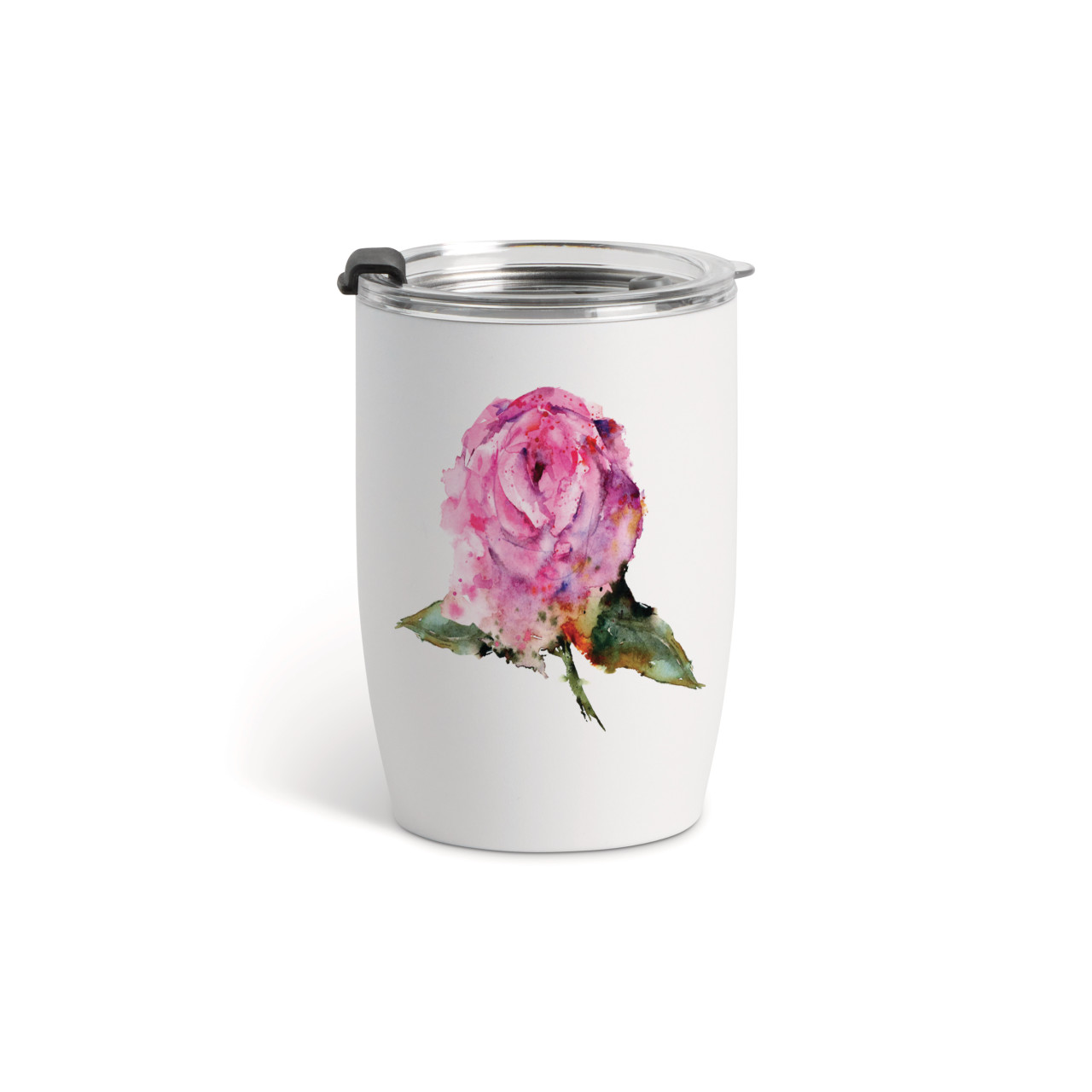 Rose Wine Tumbler - White 12oz thumbnail