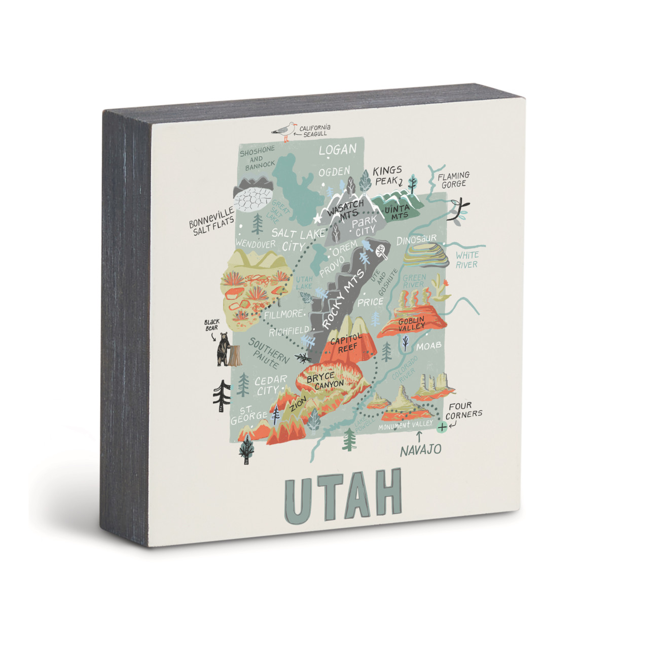 Utah State Wall Art - 6"sq thumbnail