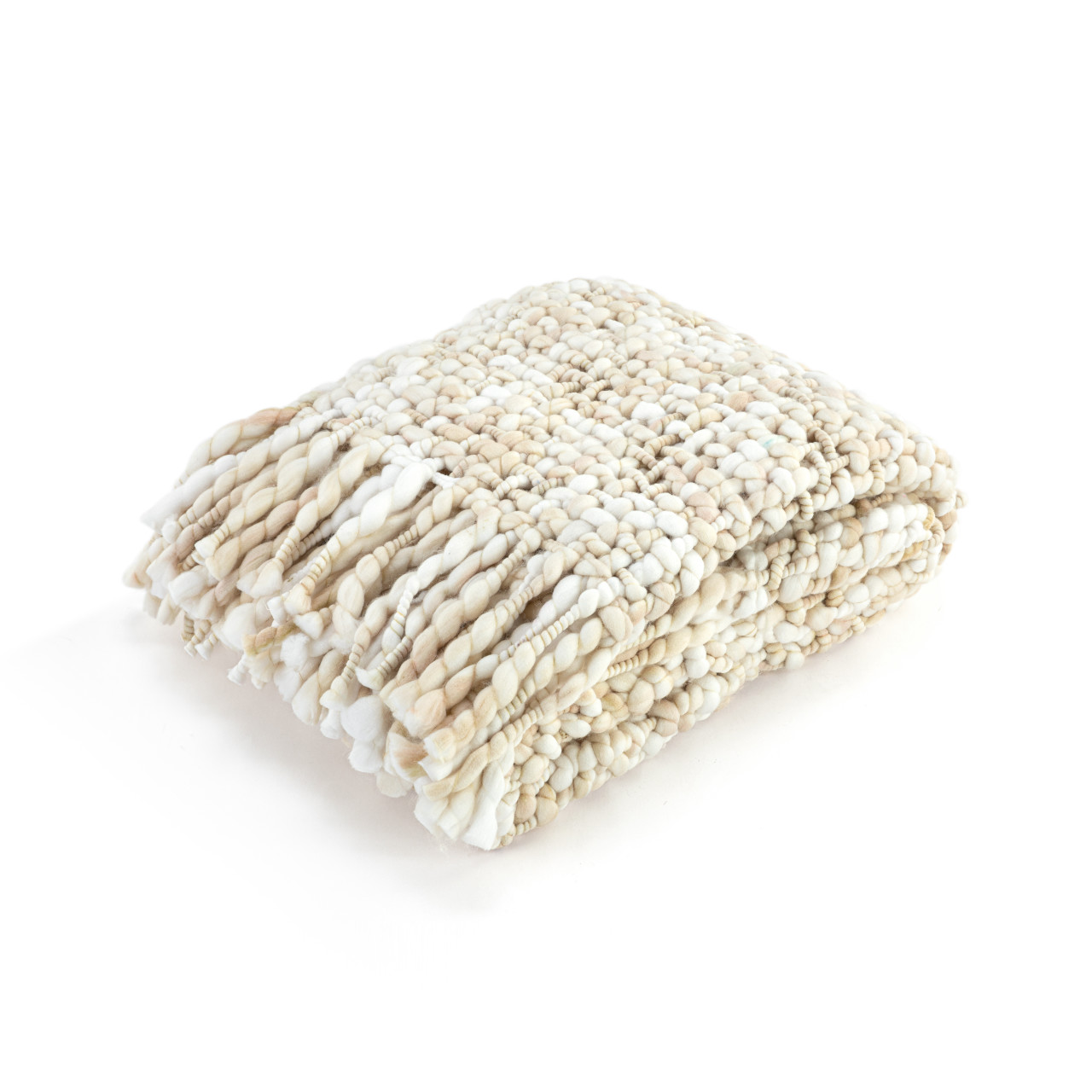Woven Throw Blanket - Cream - Your Journey thumbnail