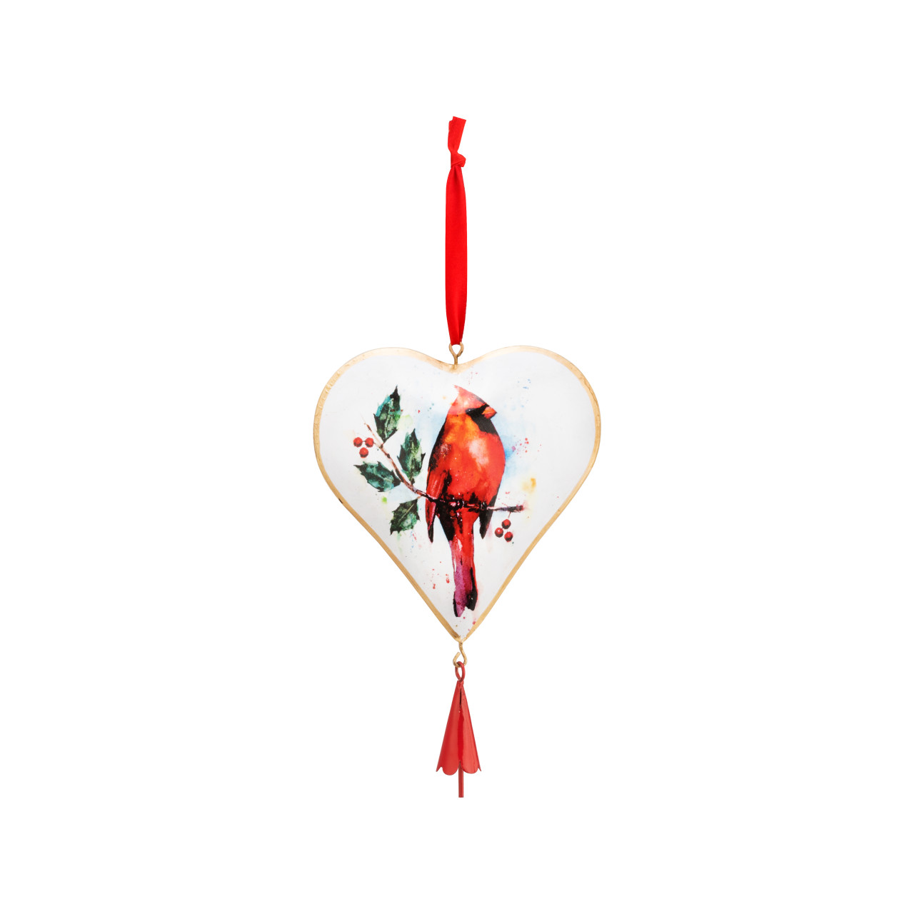 Cardinal Heart Ornament - Dean Crouser thumbnail