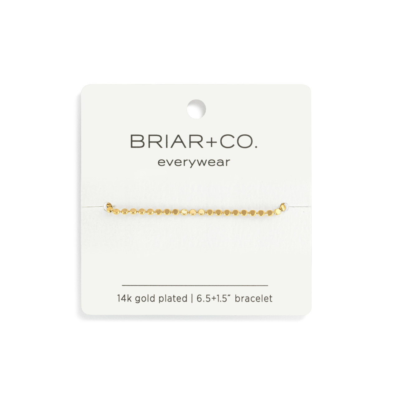 Dainty Gold Beaded Chain Bracelet thumbnail