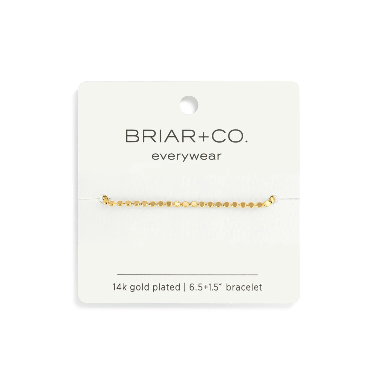 Dainty Gold Beaded Chain Bracelet thumbnail