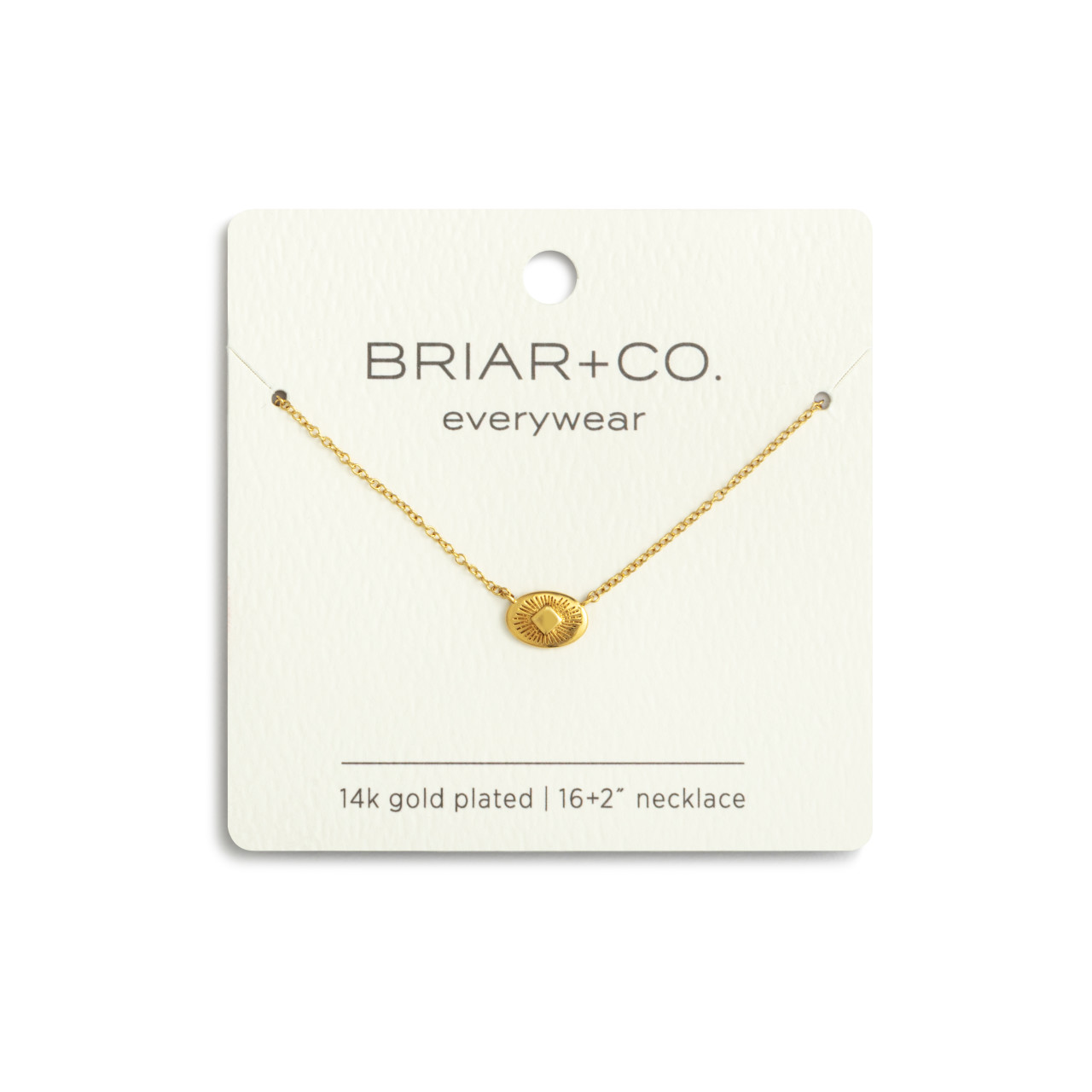 Gold Antiqued Sunburst Necklace thumbnail