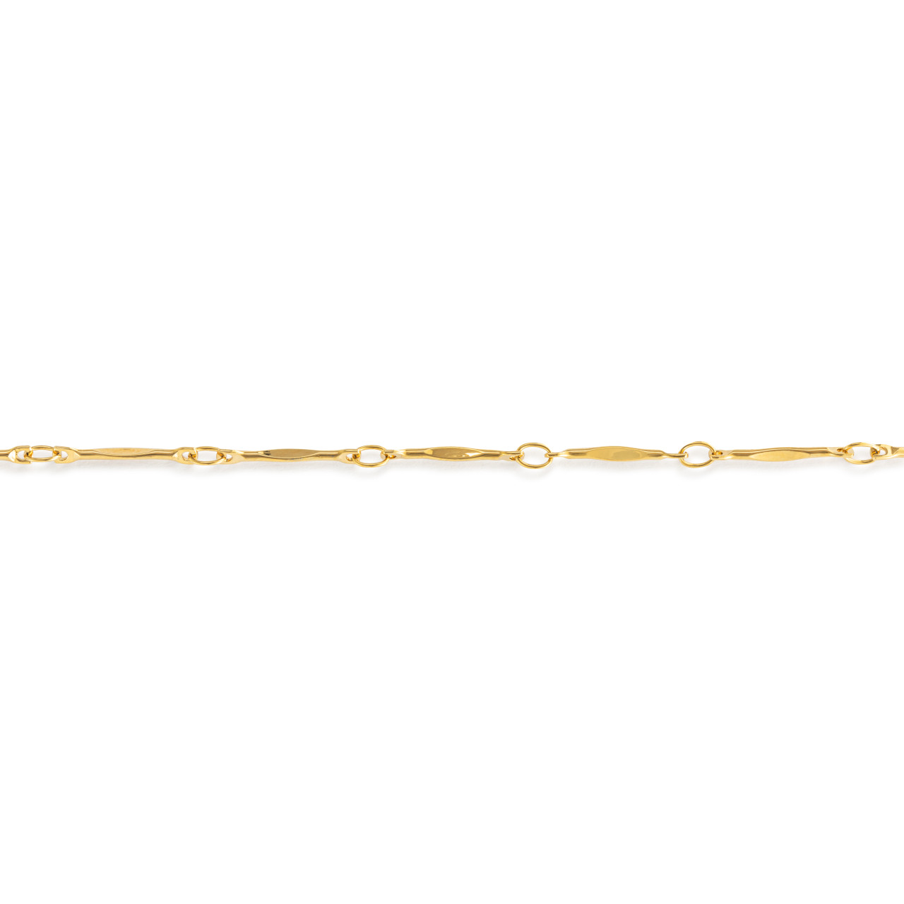 Gold Bar Link Chain Bracelet thumbnail