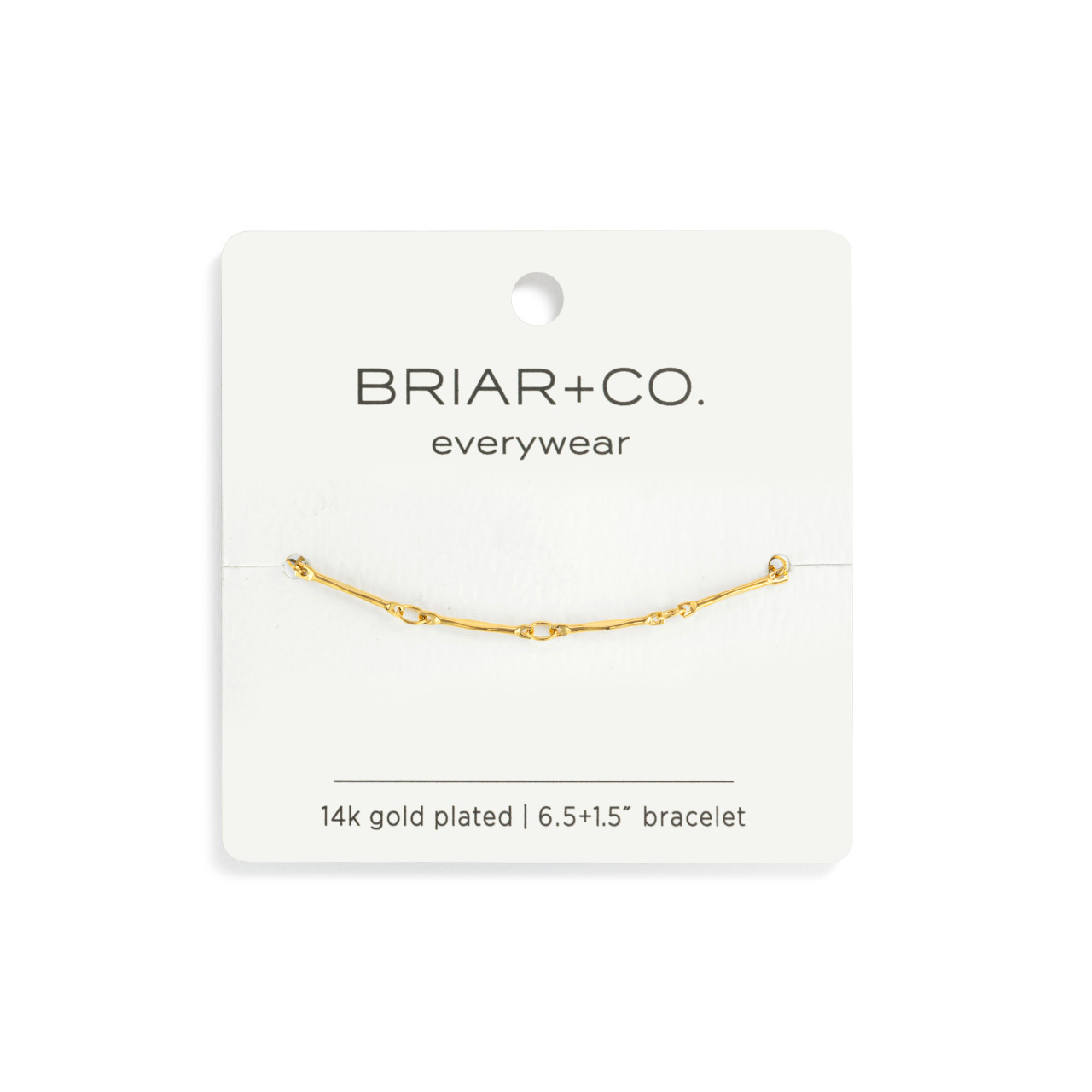 Gold Bar Link Chain Bracelet thumbnail
