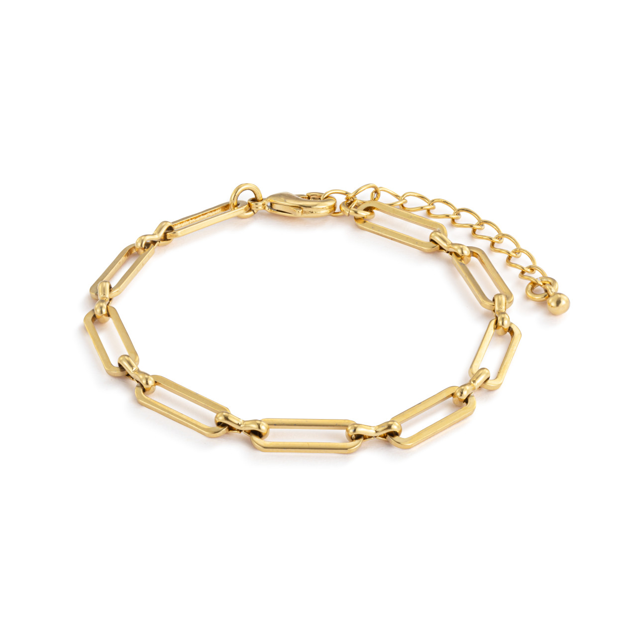 Gold Paperclip Chain Bracelet thumbnail