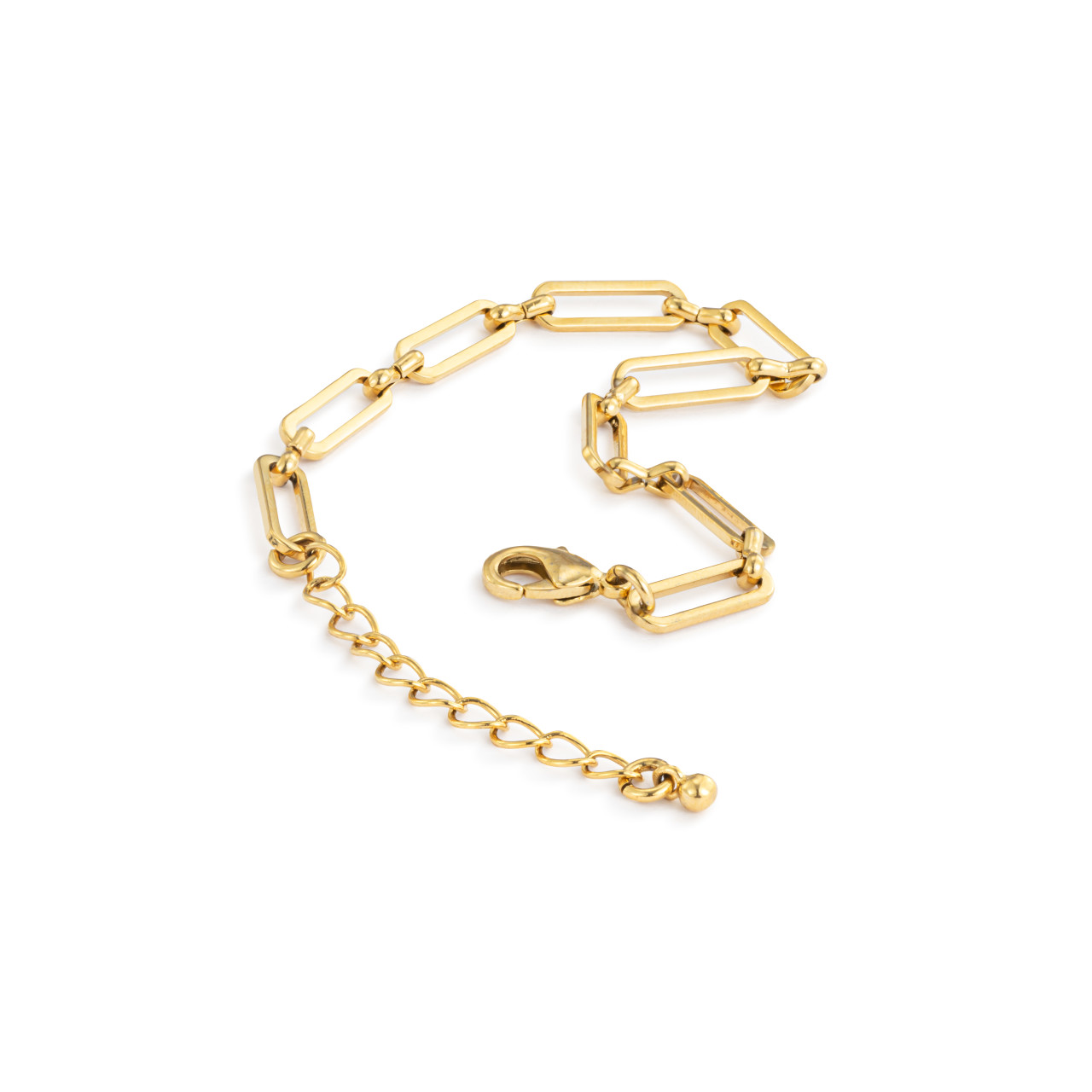 Gold Paperclip Chain Bracelet thumbnail