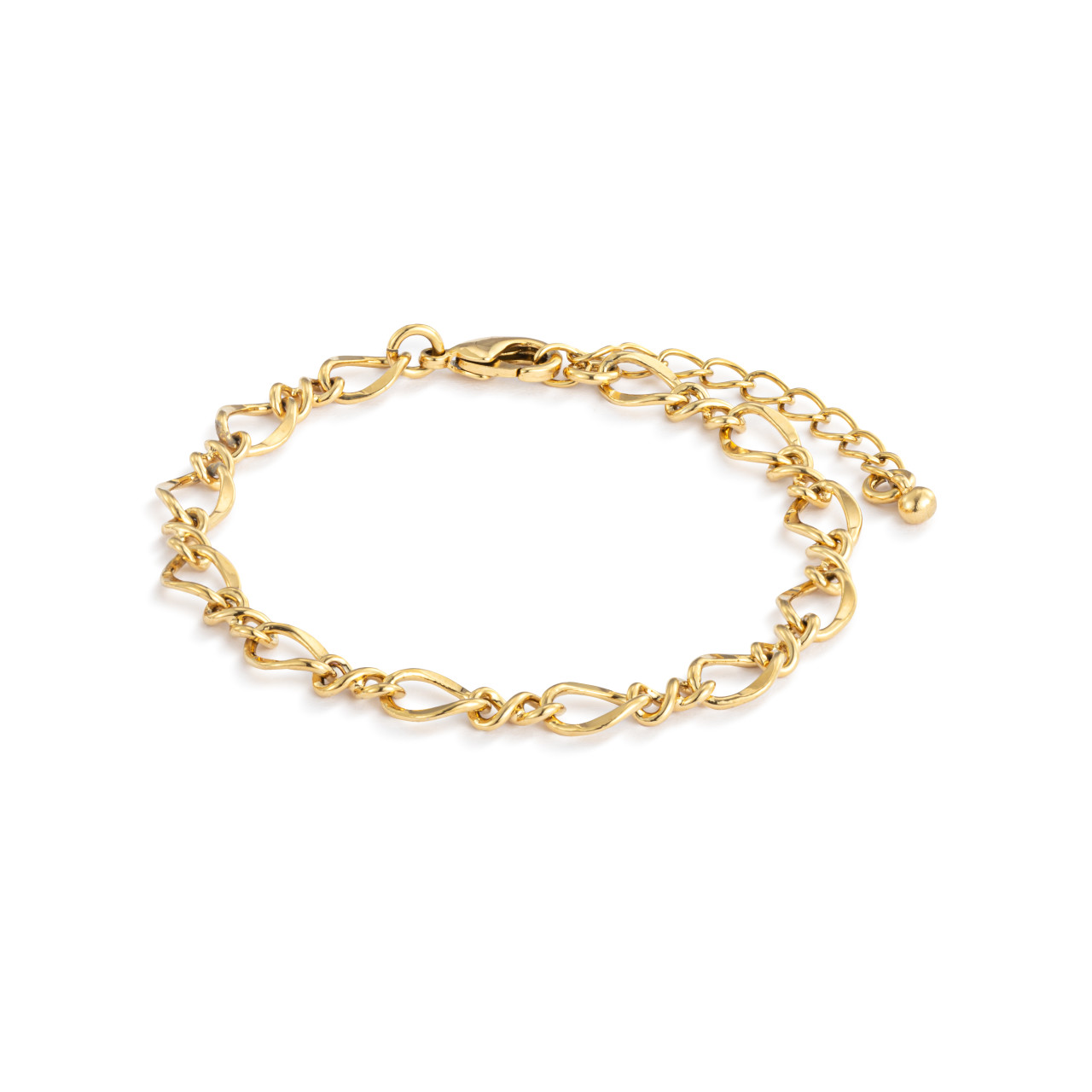 Gold Twisted Chain Bracelet thumbnail