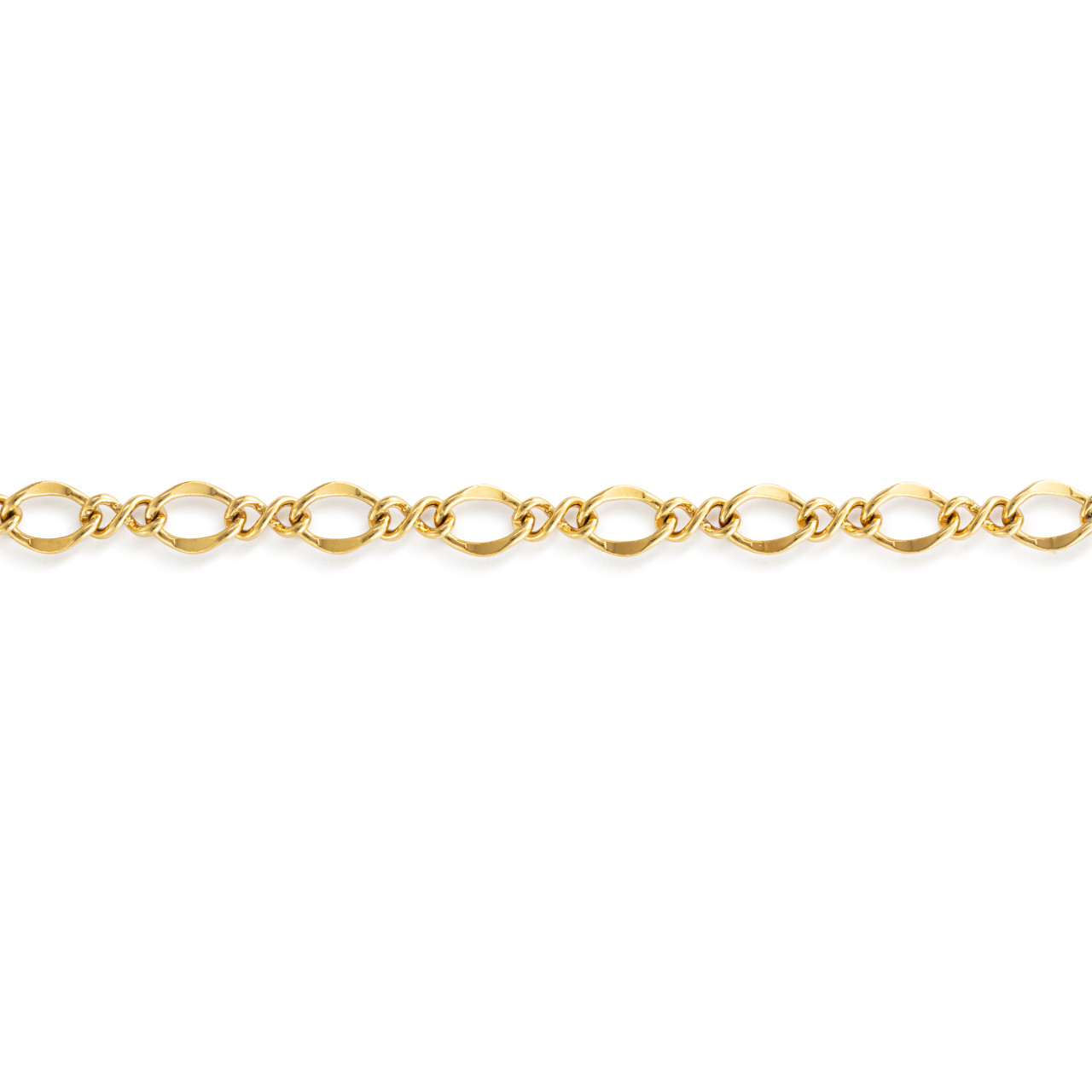 Gold Twisted Chain Bracelet thumbnail