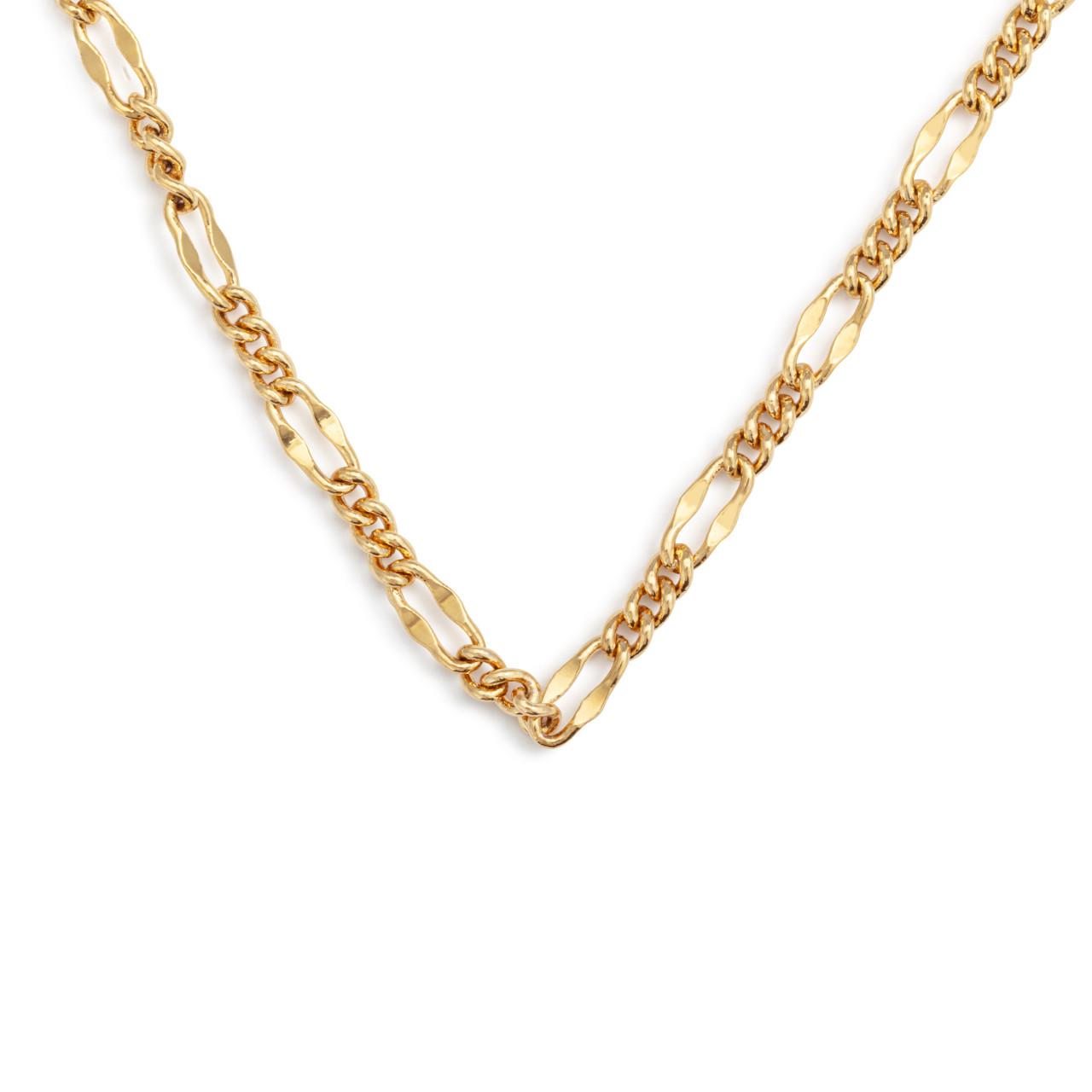 Gold Figaro Chain Necklace thumbnail