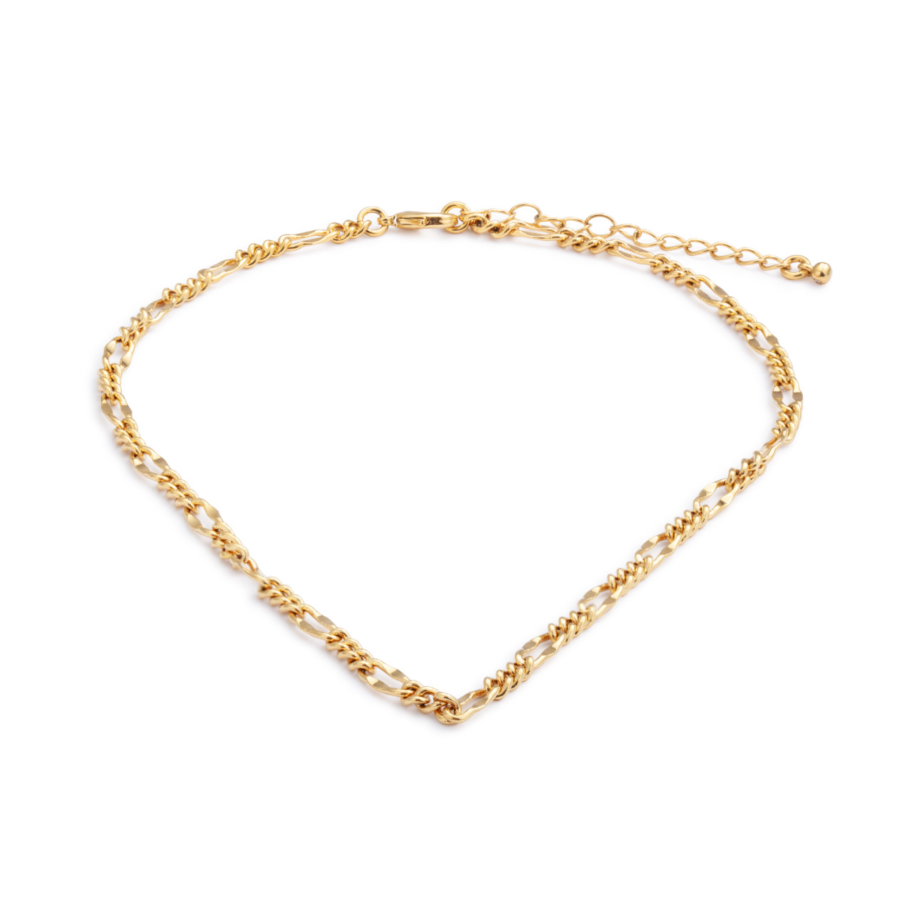 Gold Figaro Chain Necklace thumbnail