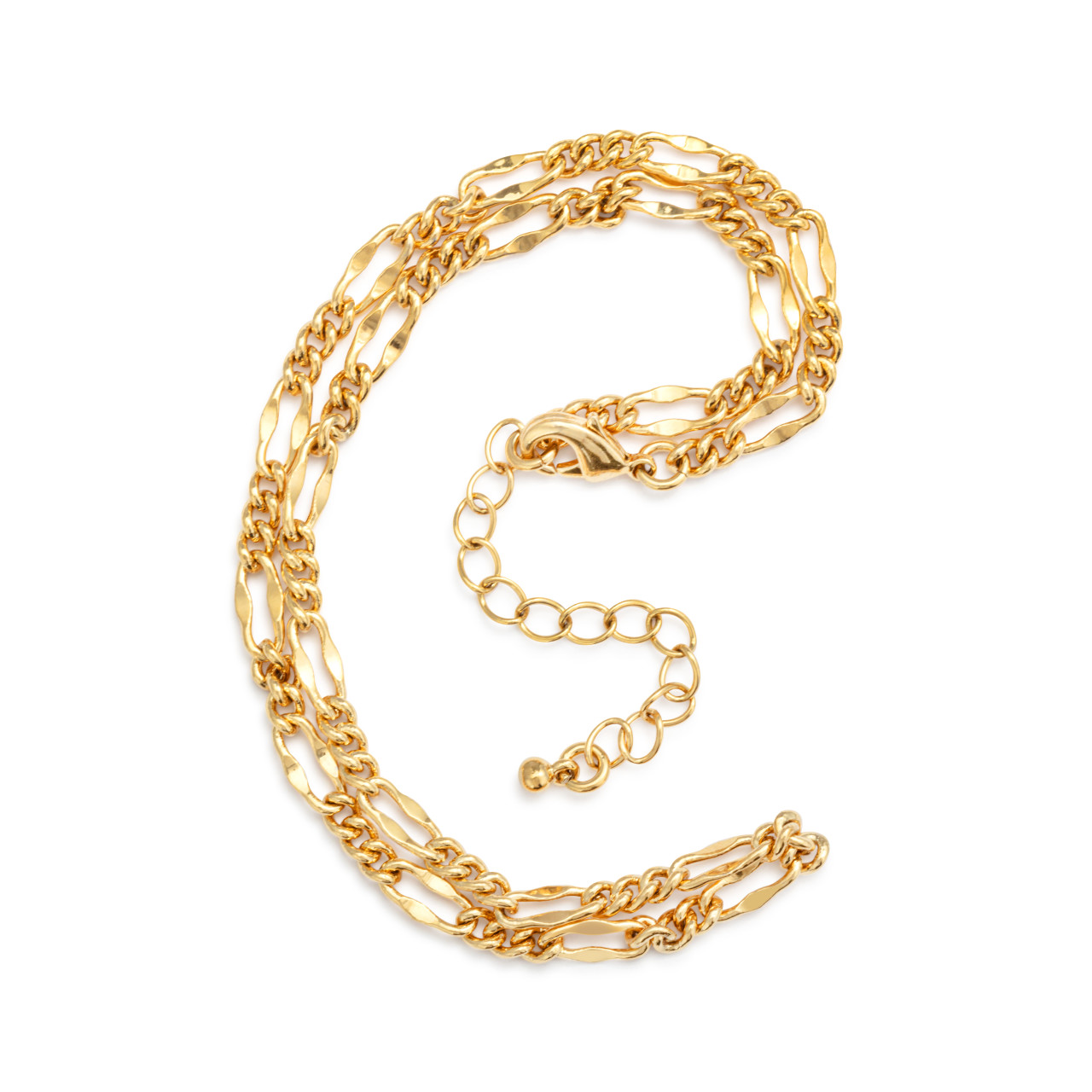 Gold Figaro Chain Necklace thumbnail