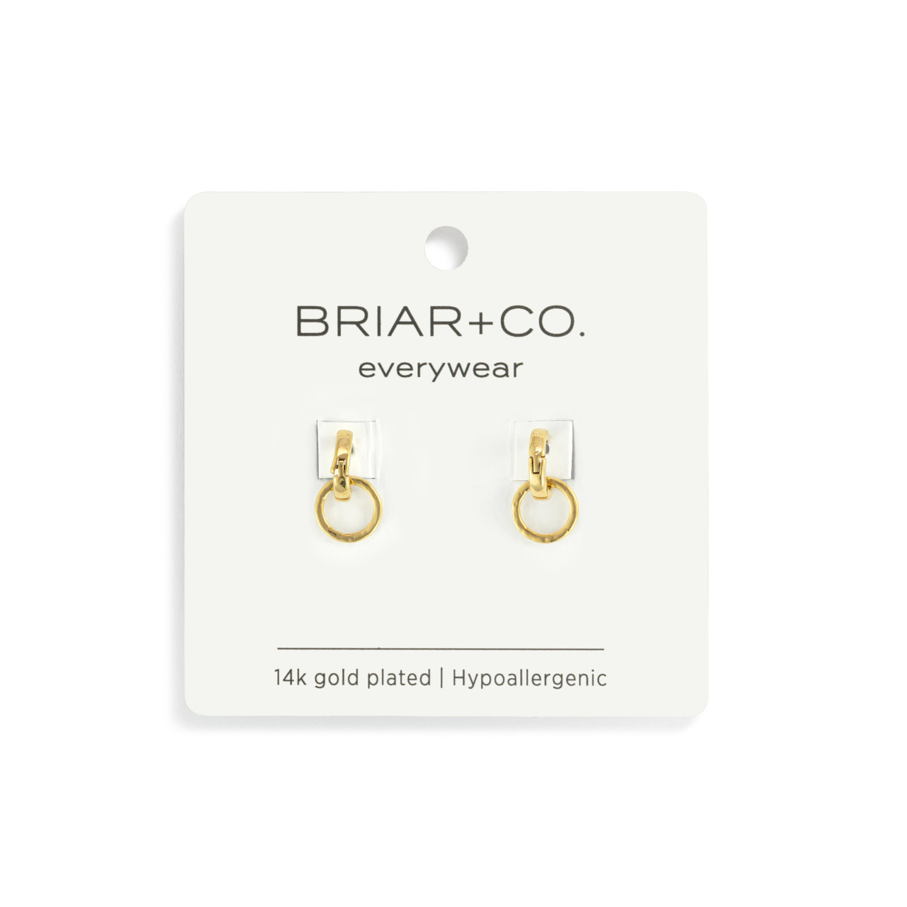 Gold Interlocking Rings Huggie thumbnail