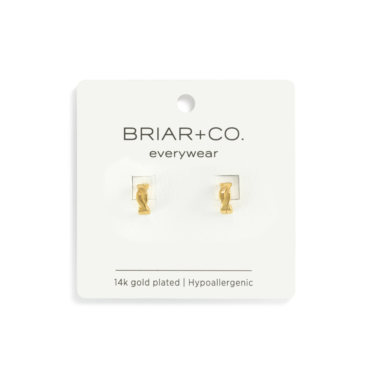 Gold Braided Hoop Earring thumbnail