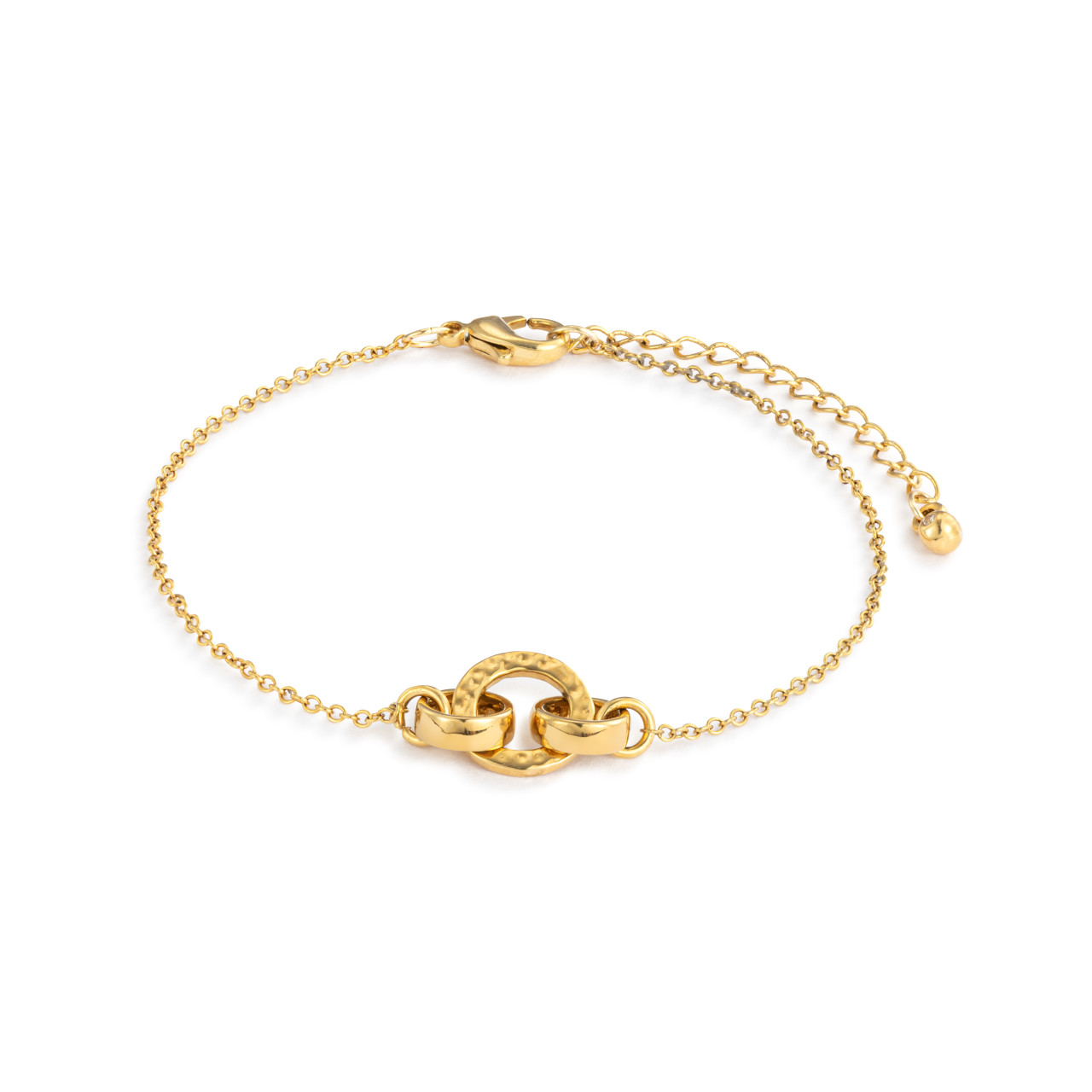 Gold Interlocking Rings Bracelets thumbnail