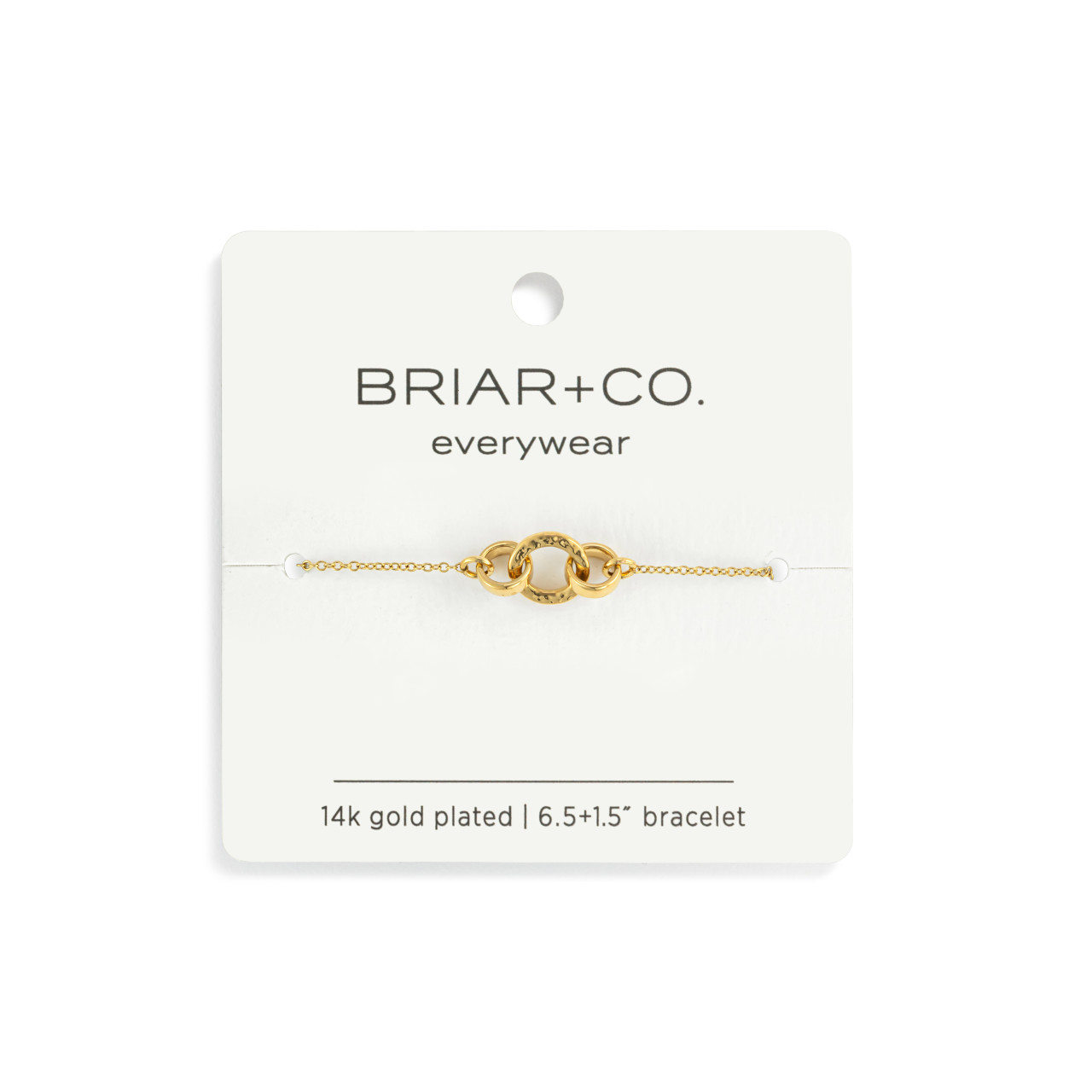 Gold Interlocking Rings Bracelets thumbnail