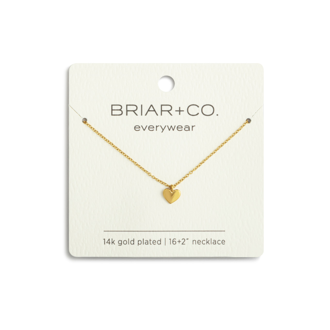 Dainty Gold Heart Charm Necklace thumbnail