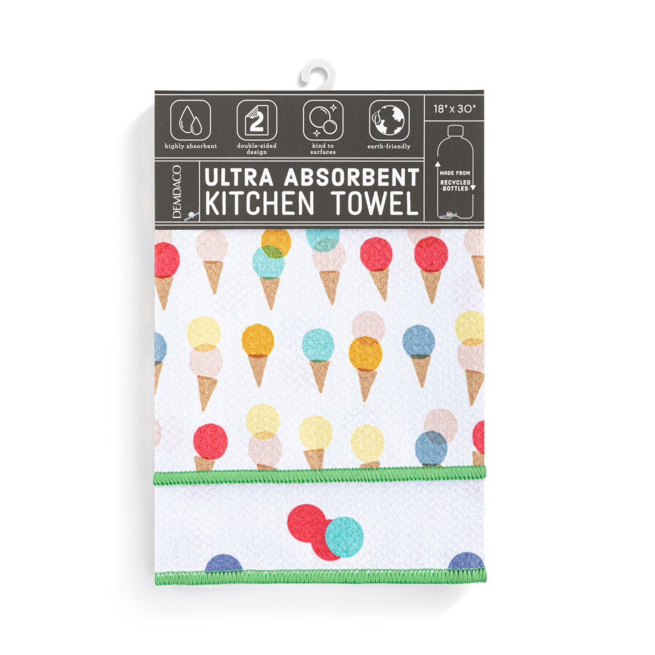 Ice Cream Absorbent Reversible Towel - 18x30in thumbnail