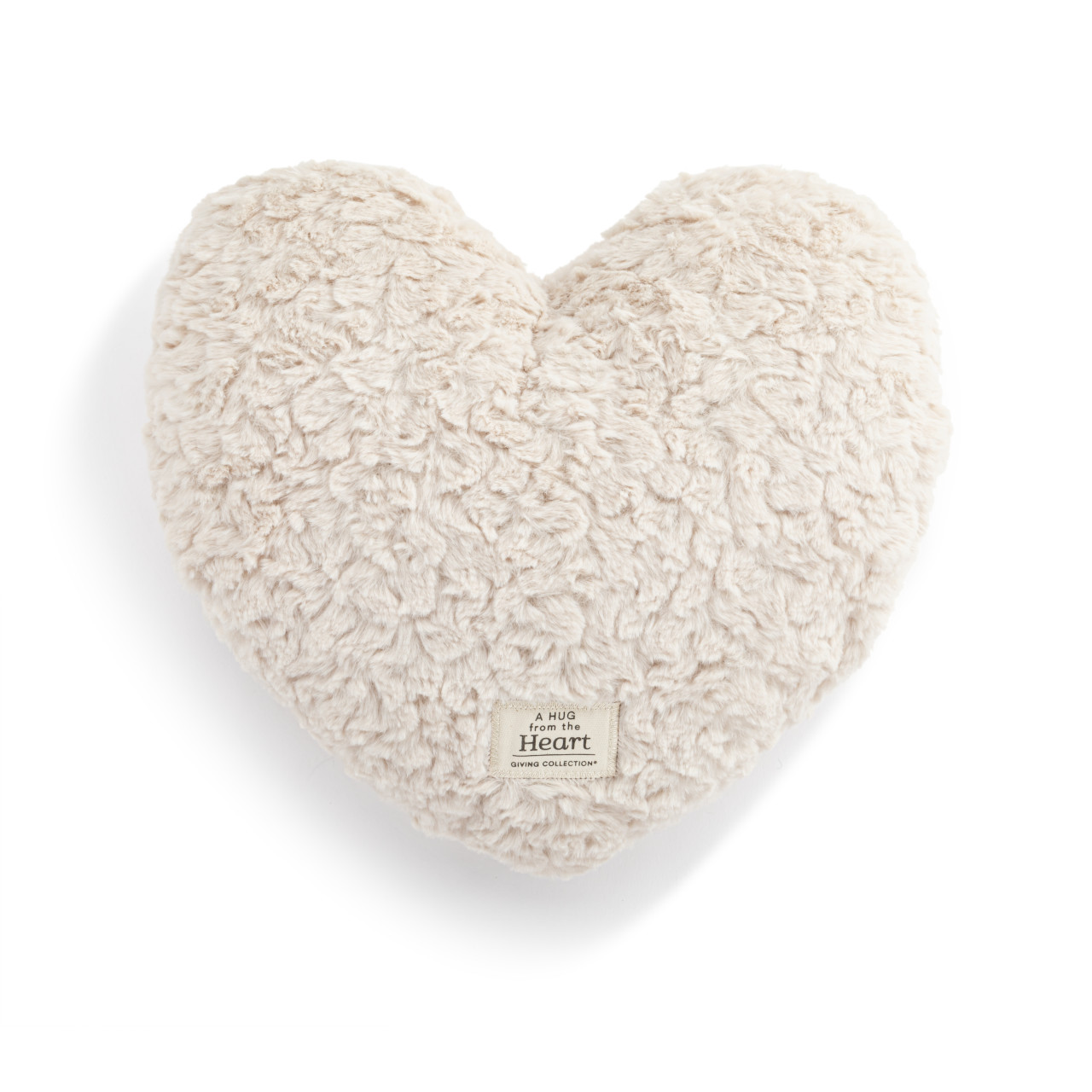 Snuggle Heart Cream Weighted Pillow - 14x12in thumbnail