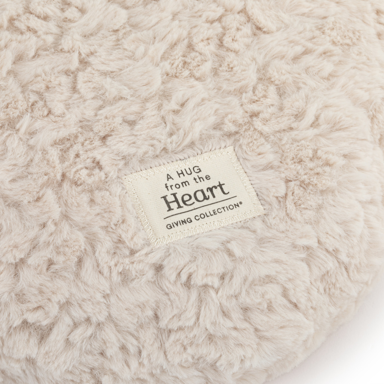 Snuggle Heart Cream Weighted Pillow - 14x12in thumbnail