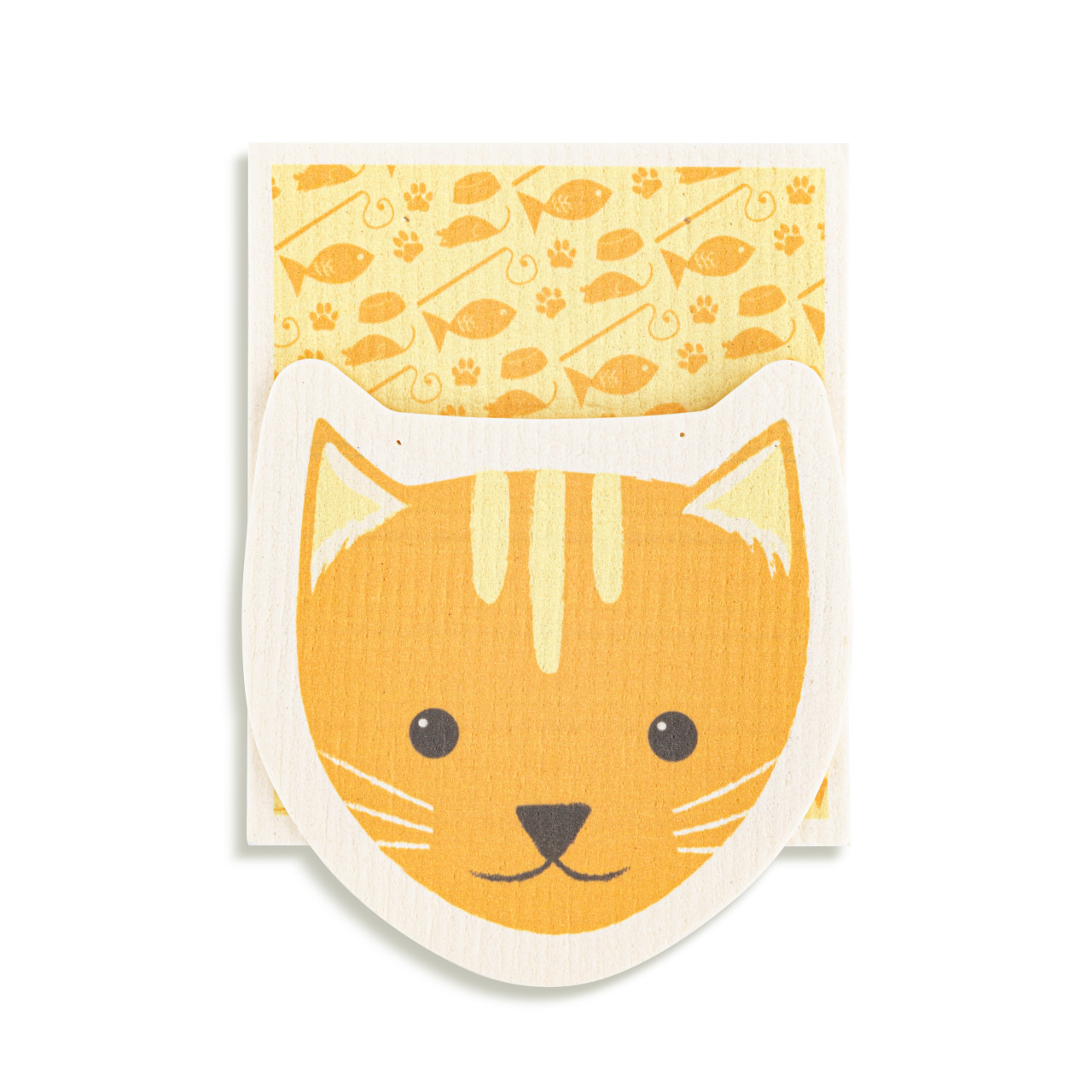 Cat Shaped Biodegradable Dish Cloths Set of 2 thumbnail